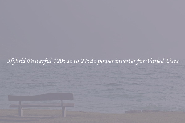 Hybrid Powerful 120vac to 24vdc power inverter for Varied Uses