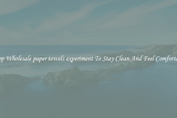 Shop Wholesale paper towels experiment To Stay Clean And Feel Comfortable