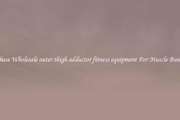 Purchase Wholesale outer thigh adductor fitness equipment For Muscle Building.