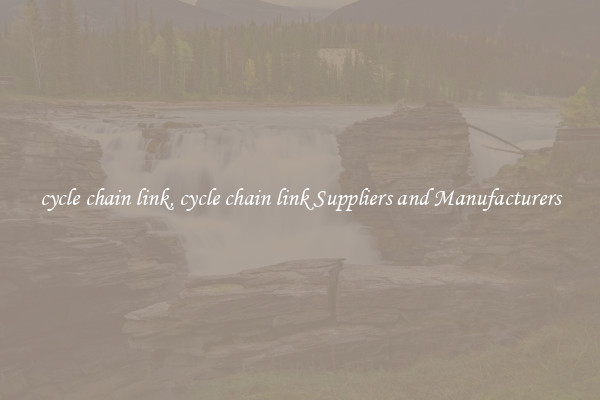 cycle chain link, cycle chain link Suppliers and Manufacturers