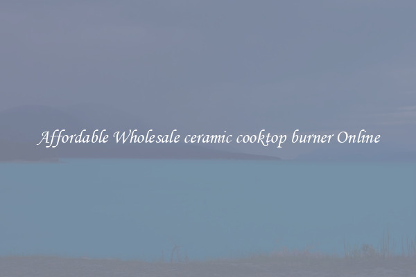 Affordable Wholesale ceramic cooktop burner Online