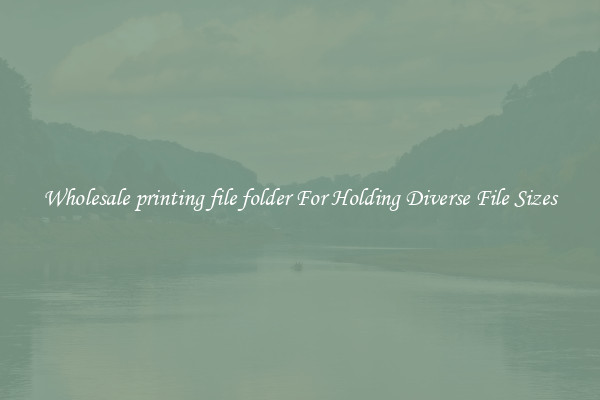 Wholesale printing file folder For Holding Diverse File Sizes