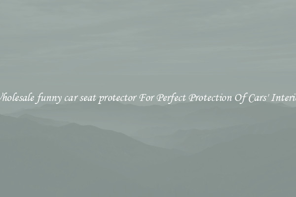 Wholesale funny car seat protector For Perfect Protection Of Cars' Interior 