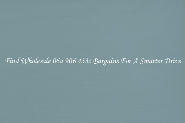 Find Wholesale 06a 906 433c Bargains For A Smarter Drive