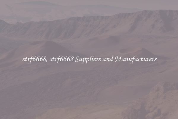 strf6668, strf6668 Suppliers and Manufacturers
