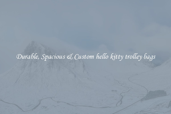 Durable, Spacious & Custom hello kitty trolley bags