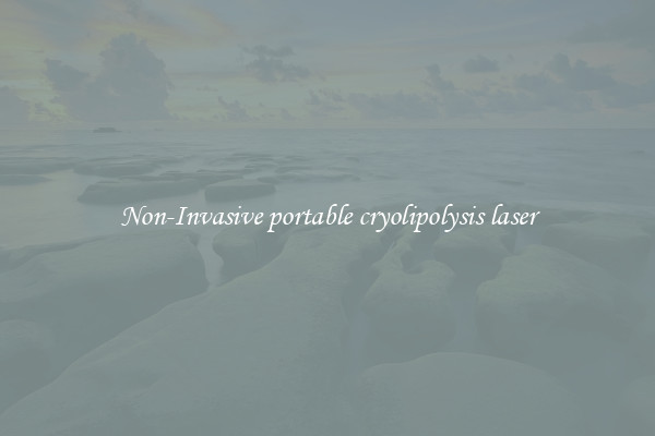 Non-Invasive portable cryolipolysis laser